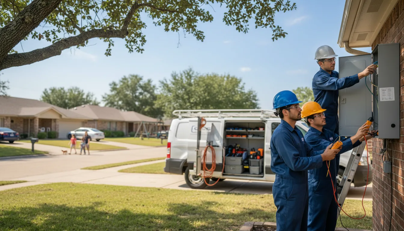 Certified electrician providing emergency electrical services in Waco, TX